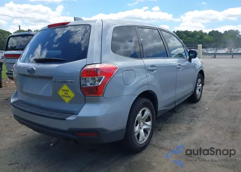 2016 Subaru Forester 2.5I from USA, damaged, VIN JF2SJAAC5GH404042